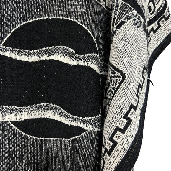 Mexican Aztec Warrior‎ Reversible Blanket Cotton Size Queen - Picture 4 of 4